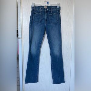 MOTHER  Insider Patch Pocket Sneak Jean - Size 29
